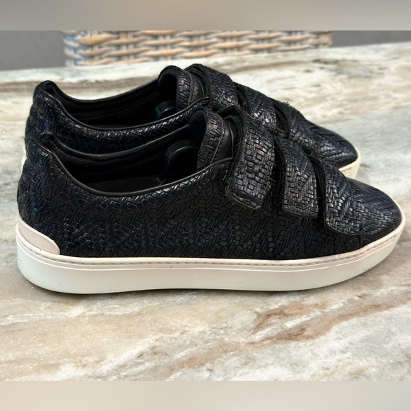 Women’s RAG & BONE woven black leather Velcro sneakers- Size 7 - Picture 7 of 13